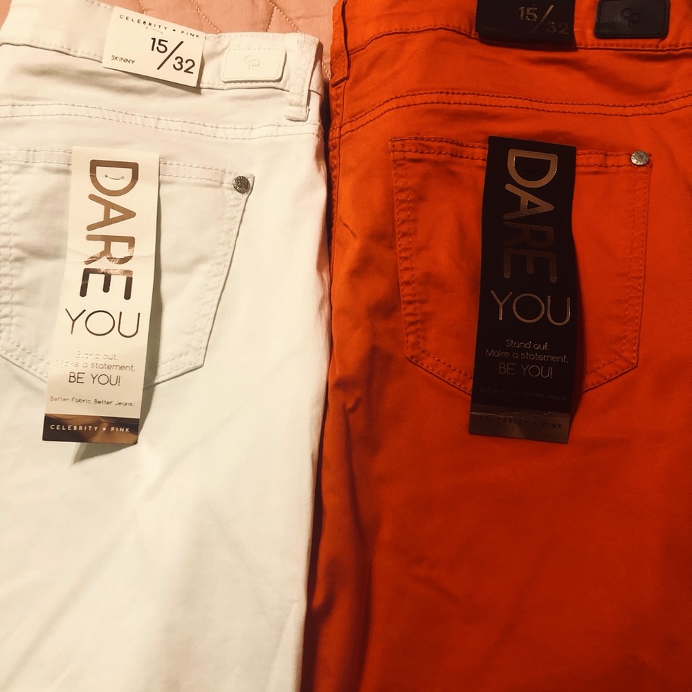 Celebrity Pink $15 per pair. White & Orange, Please specify color when ordering